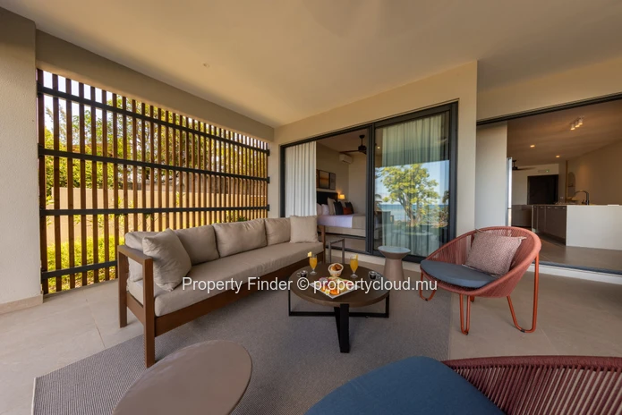 Appartement de 3 chambres en bord de mer avec vue sur la plage et la montagne – Côte Ouest, Mauritius