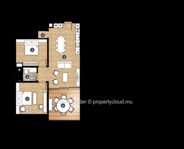 Appartements en Bord de Mer 1 Chambres à Vendre – Infinity by the Sea, Rivière Noire, Île Maurice