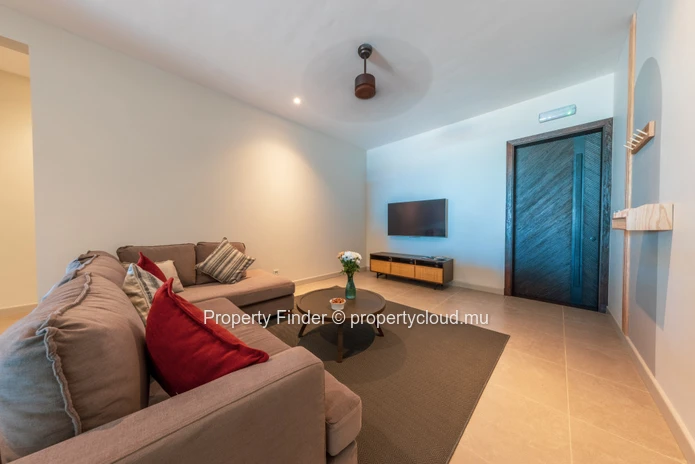 Appartement de 3 chambres en bord de mer avec vue sur la plage et la montagne – Côte Ouest, Mauritius